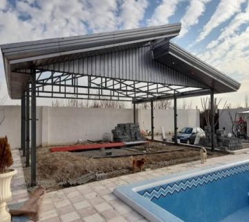 اجرای سقف حیاط خلوت