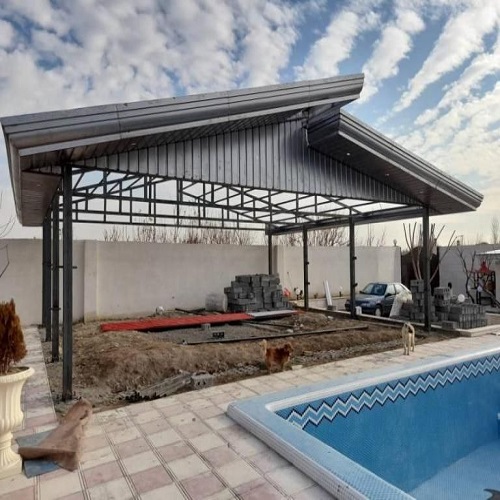 اجرای سقف حیاط خلوت