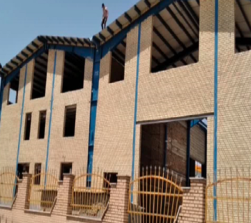 اجرای سقف شیروانی سوله