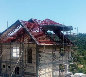 نصب سقف شیبدار