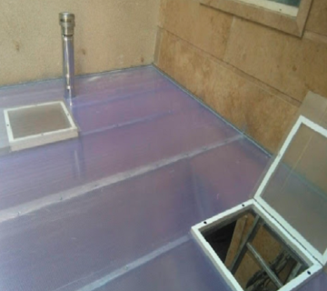 ساخت سقف حیاط خلوت