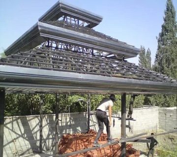 اجرای سقف شیبدار رودهن