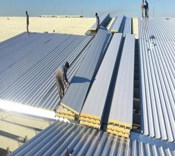 اجرای ساندویچ پانل سوله